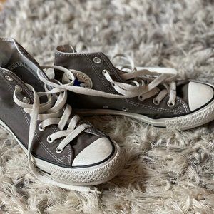 Converse Grey high top sneakers